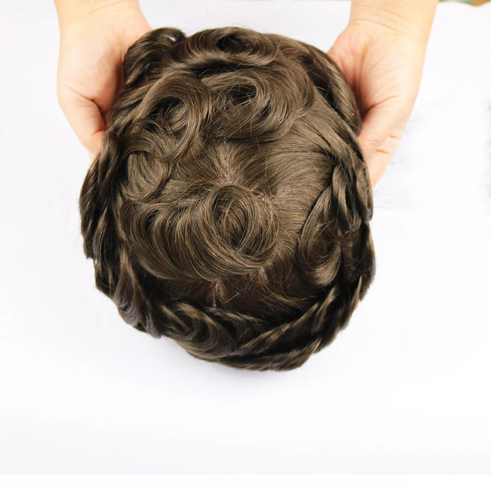 Natural Hairline Lace Front Remy Human Hair Toupee for Women