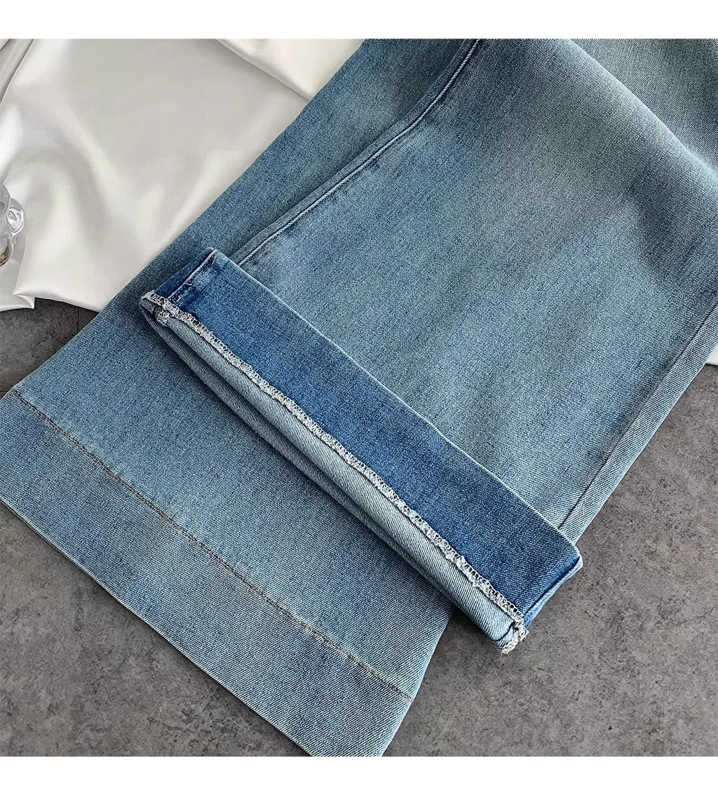 Korean Retro Micro Flare Jeans