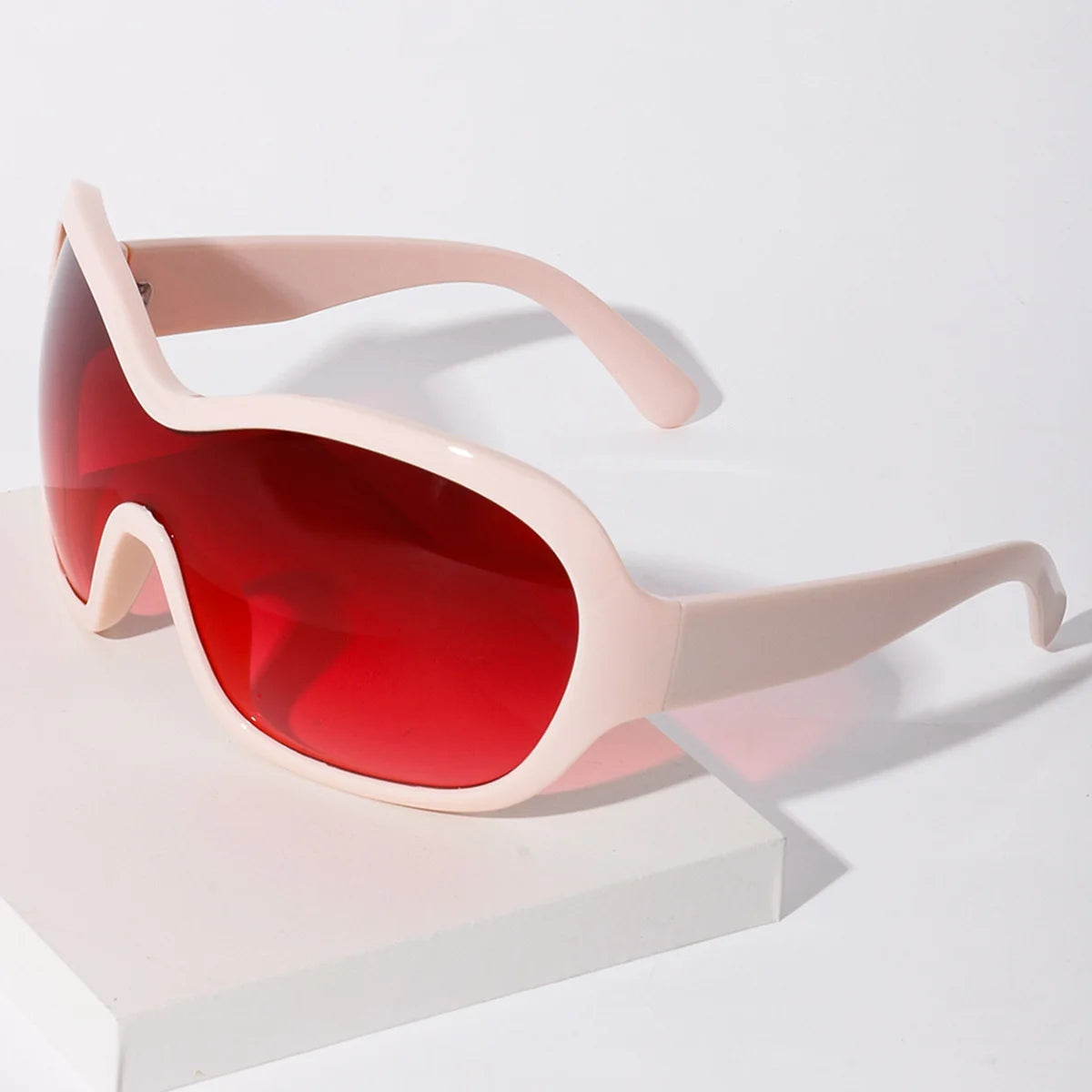 Oversized One-Piece Sport Shield Sunglasses for Women