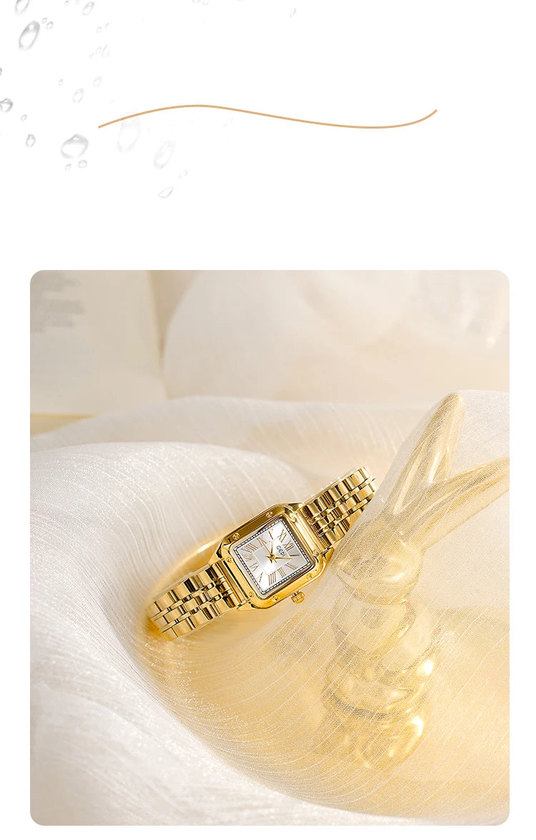 Vintage Square Quartz Women's Watch