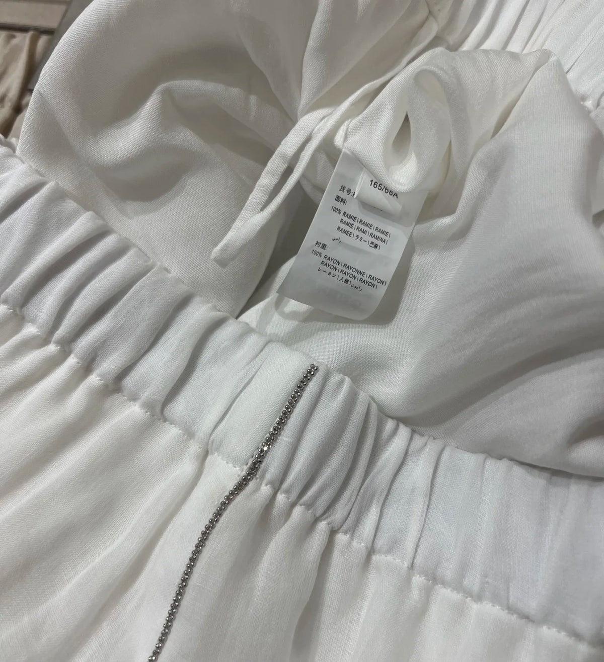 Embroidered Linen Blouse And Midi Skirt Set for Women