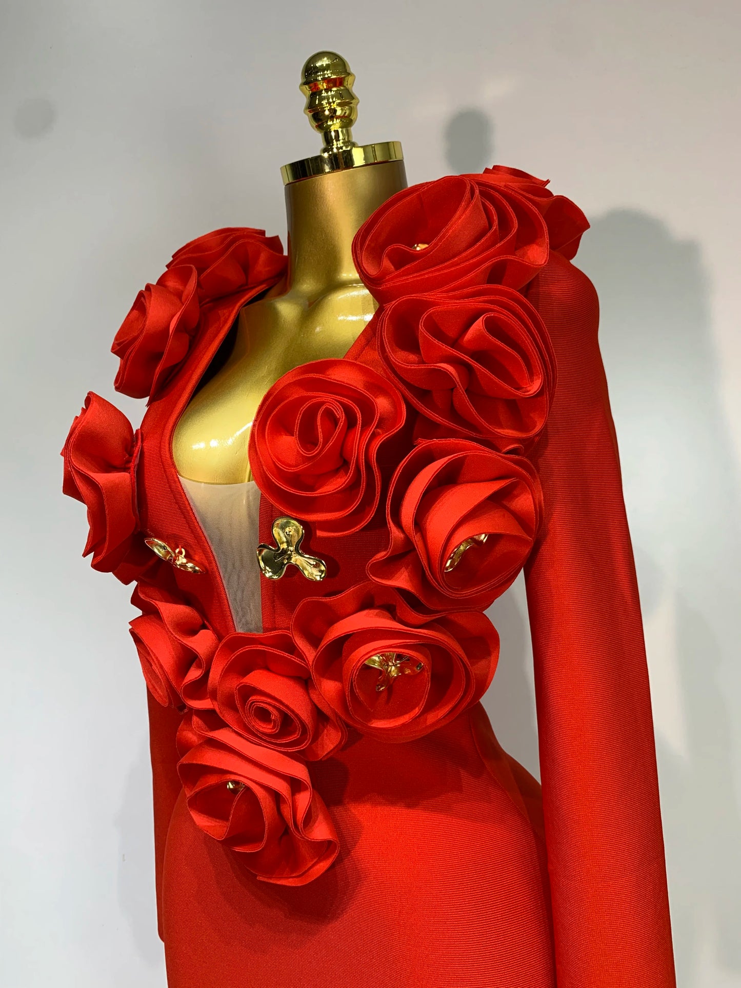 2025 New Fashion 3D Flower Sleeveless Bodycon Bandage Dress Women Celebrity Elegant Party Club Luxury Birthday Dress Vestidos ﻿