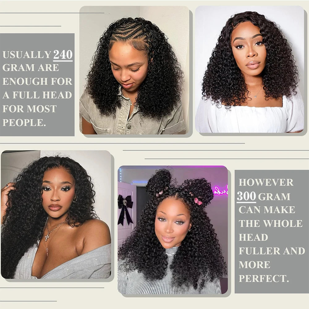 Deep Wave Human Hair Braiding Extensions for Women