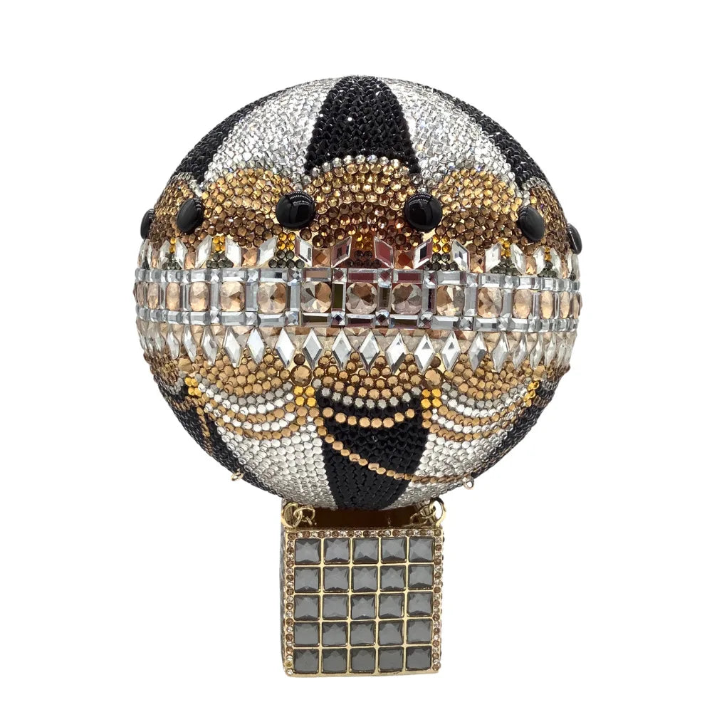 XIYUAN Women Butterfly Crystal Evening Clutch Pusre Gorgeous Glittering Diamond Handbag Elegant Wedding Bridal Pusres Party Bags