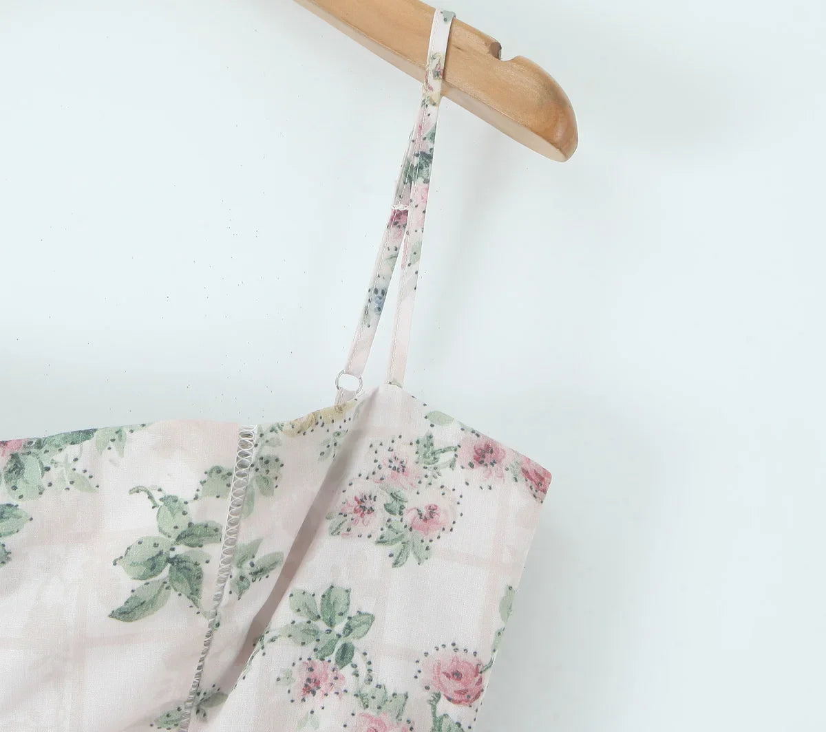 Vintage Boho Floral Print Maxi Dress with Ruffles for Women