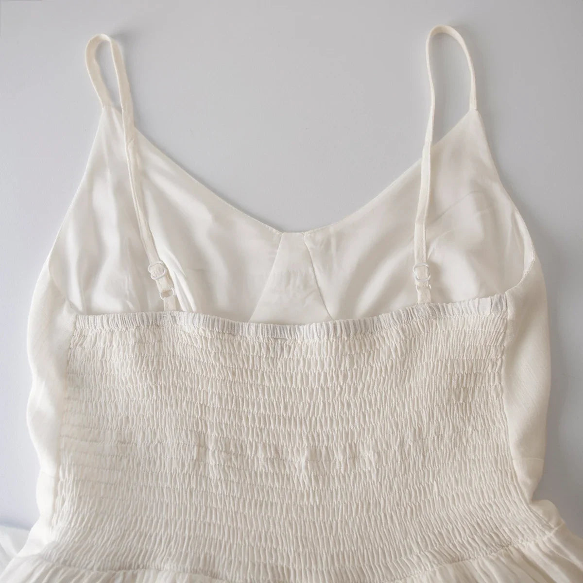 Linen Camisole Dress With Ruffle Hem