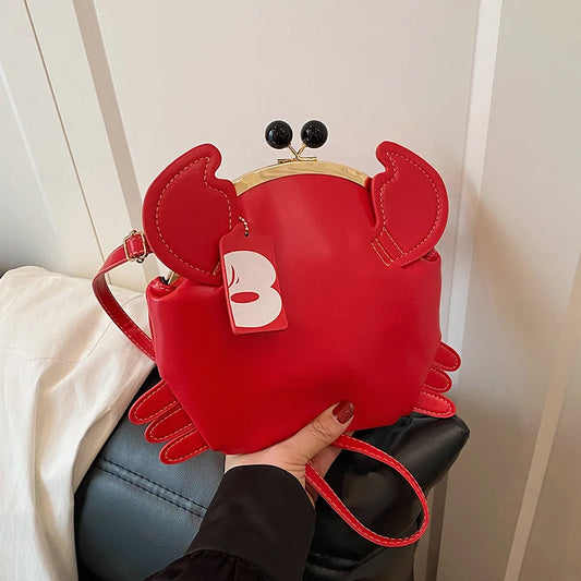Crab Crossbody Handbag With Coin Purse