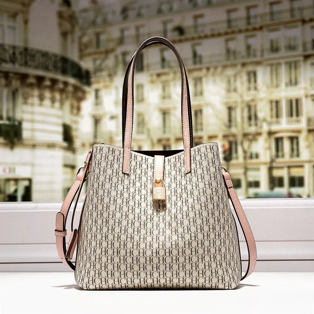 Classic PU Bucket Crossbody Handbag