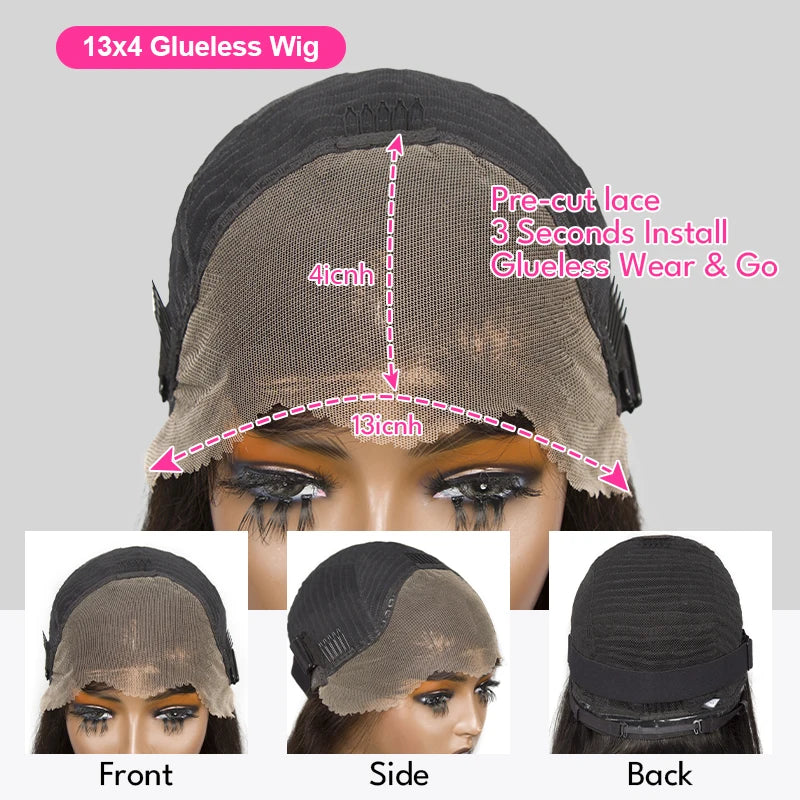 Deep Wave Bob Wig (10–16 Inch Options)