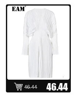 [EAM] Women Black Irregular Hem Spliced Big Size T-shirt New Round Neck Short Sleeve Fashion Tide Spring Summer 2025 1DJ1765