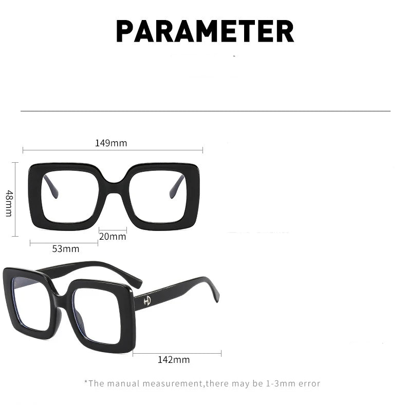 Oversized Blue Light Blocking Reading Glasses for Women