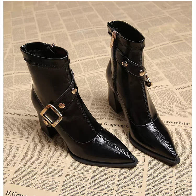 Pointed Toe Chelsea Boots