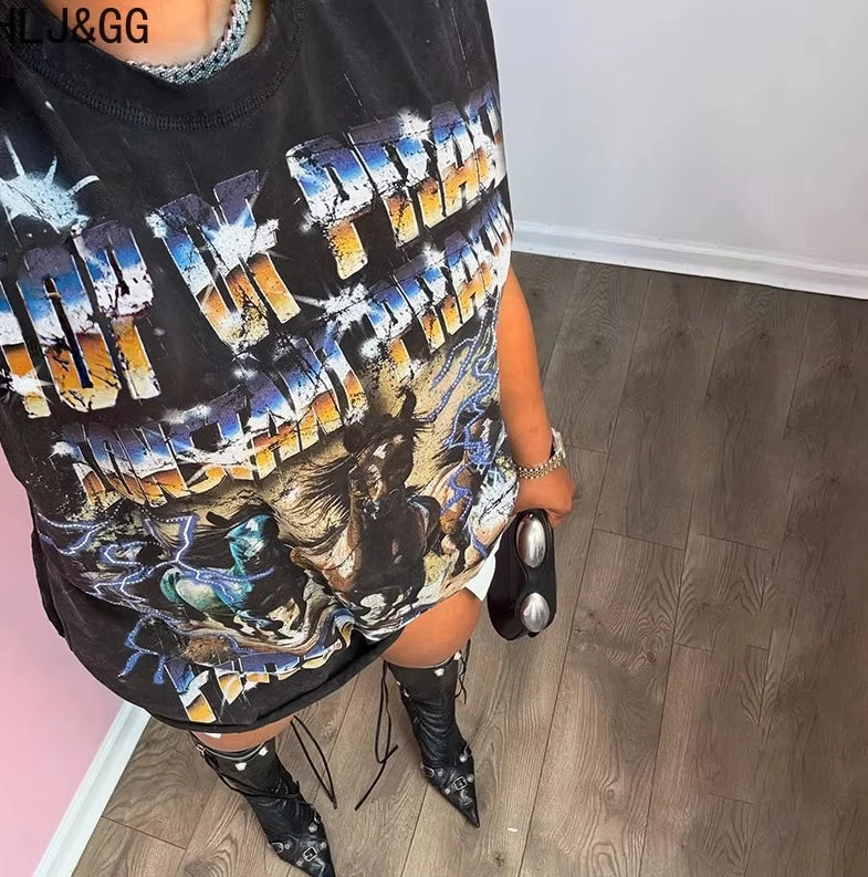 Sleeveless Graphic Tee