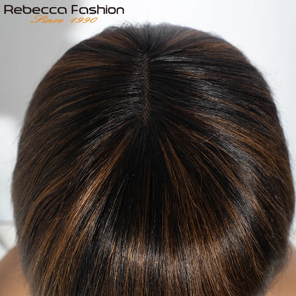 Highlight Blonde Glueless Lace Front Bob Wig for Women