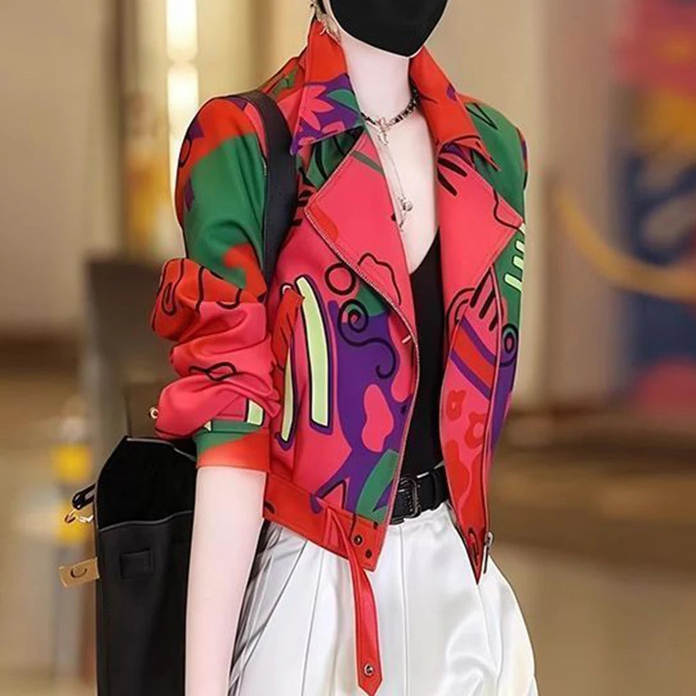 Casual Lightweight Zip Up Short Jacket With Pockets for Women