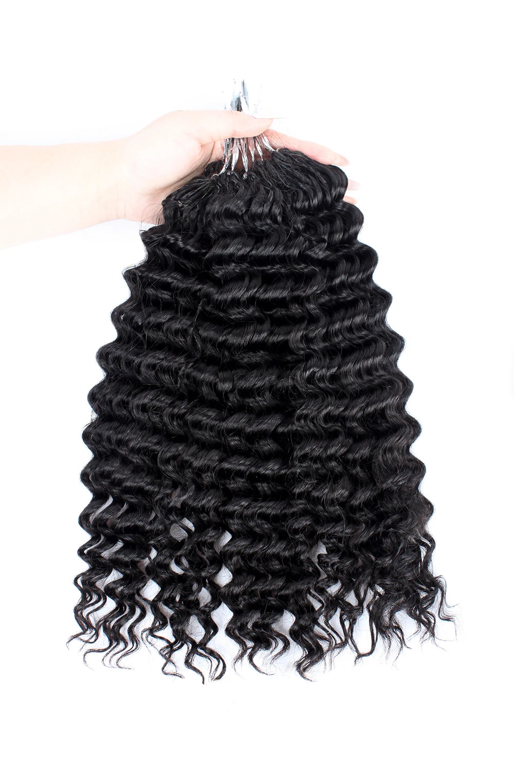 Pre-Divided Deep Wave Human Hair Crochet Extensions for Women