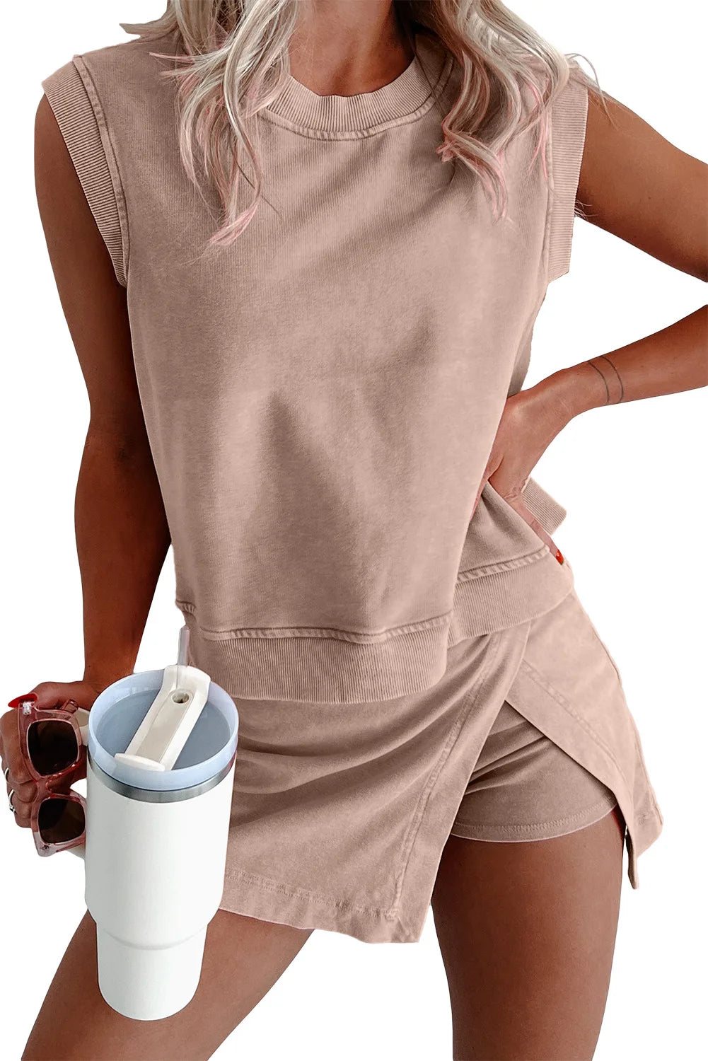 Casual Cotton Two Piece Set for Women Summer Ready