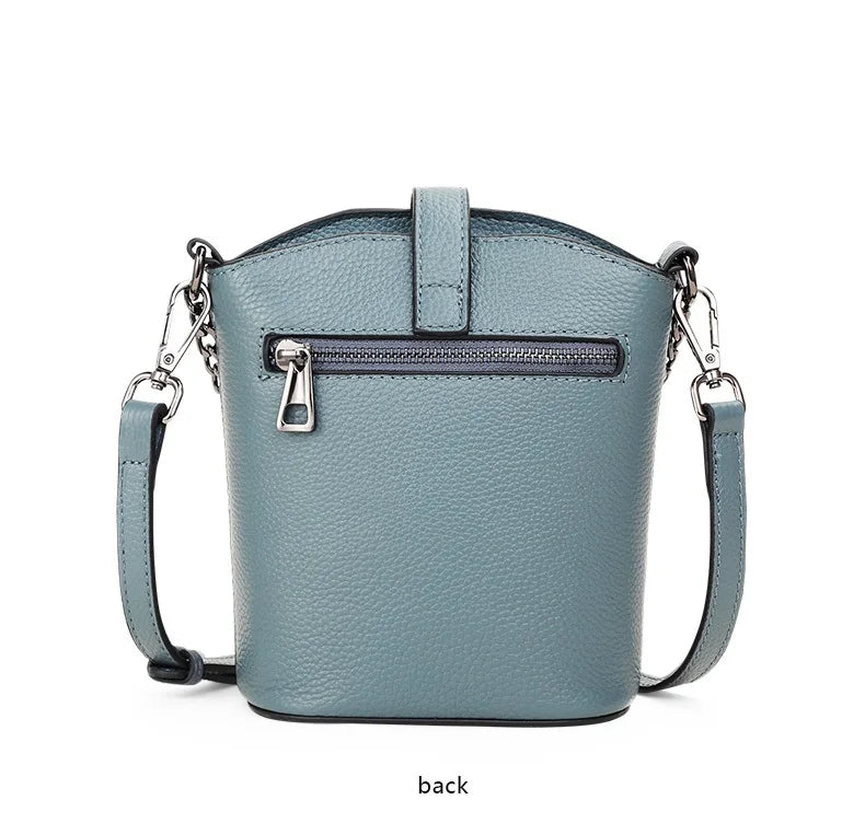 Genuine Leather Crocodile Pattern Crossbody Bag for Women