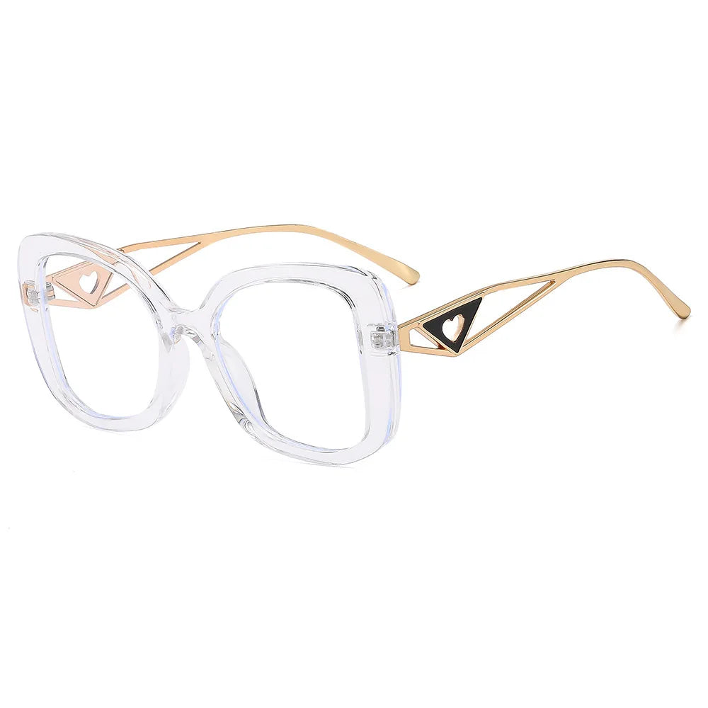 Oversized Square Blue Light Blocking Reading Glasses for Women