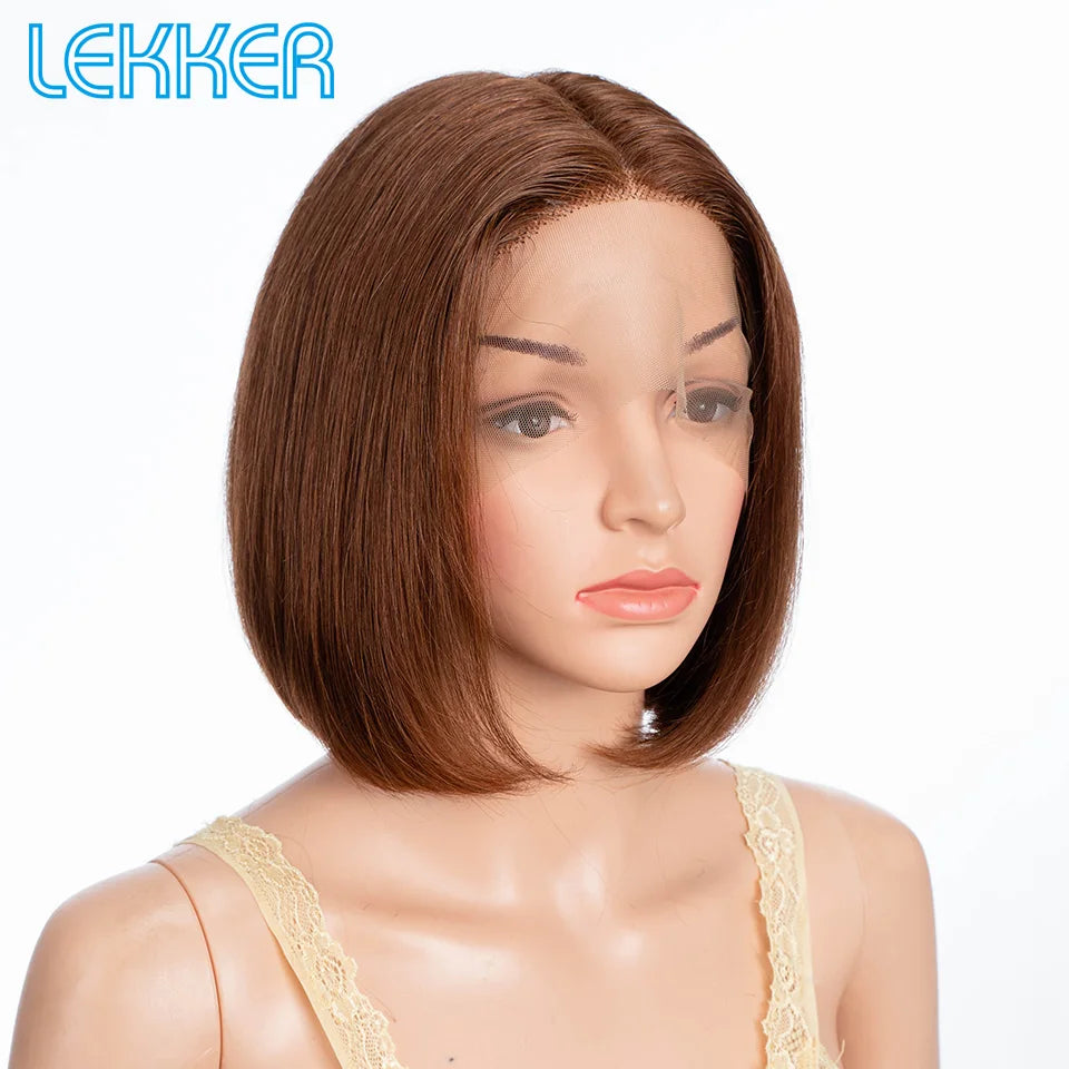 Short Pixie Straight Lace Front Human Hair Wig for Women
