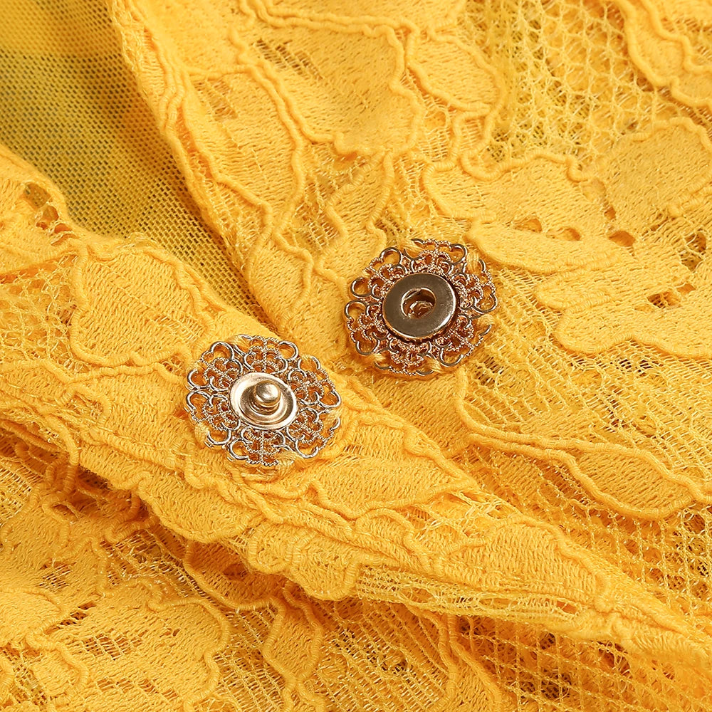 Women's Casual Chic Hollow Out Luxury High-Quality Lace Long Sleeve Suit Jacket High Waist Shorts Three Pieces Set Evening Party