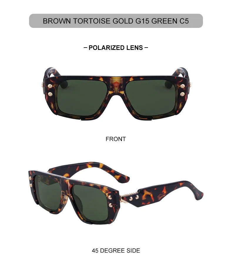 Punk Square Polarized Sunglasses