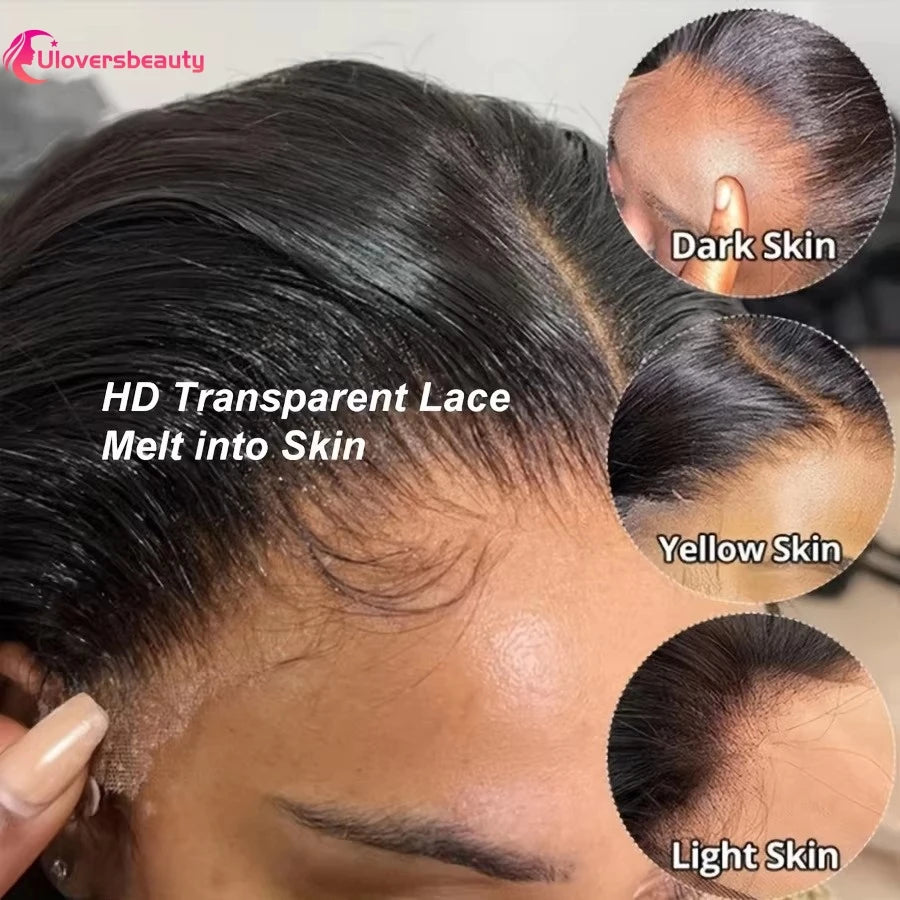 Glueless Straight Human Hair Lace Front Wig for Women