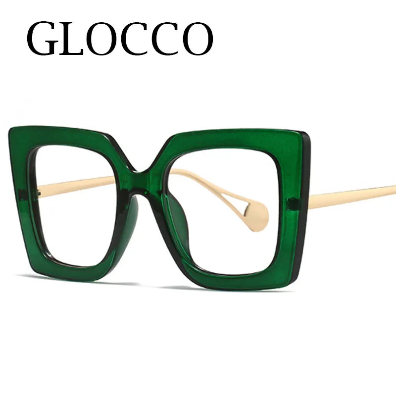 Oversized Leopard Blue Light Blocking Reading Glasses for Women