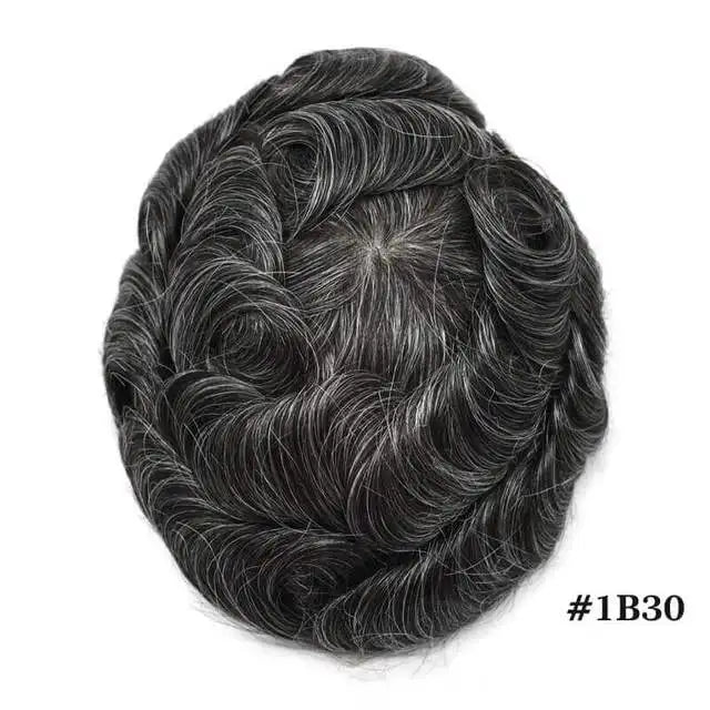 Natural Hairline Human Hair Toupee Hair System for Men