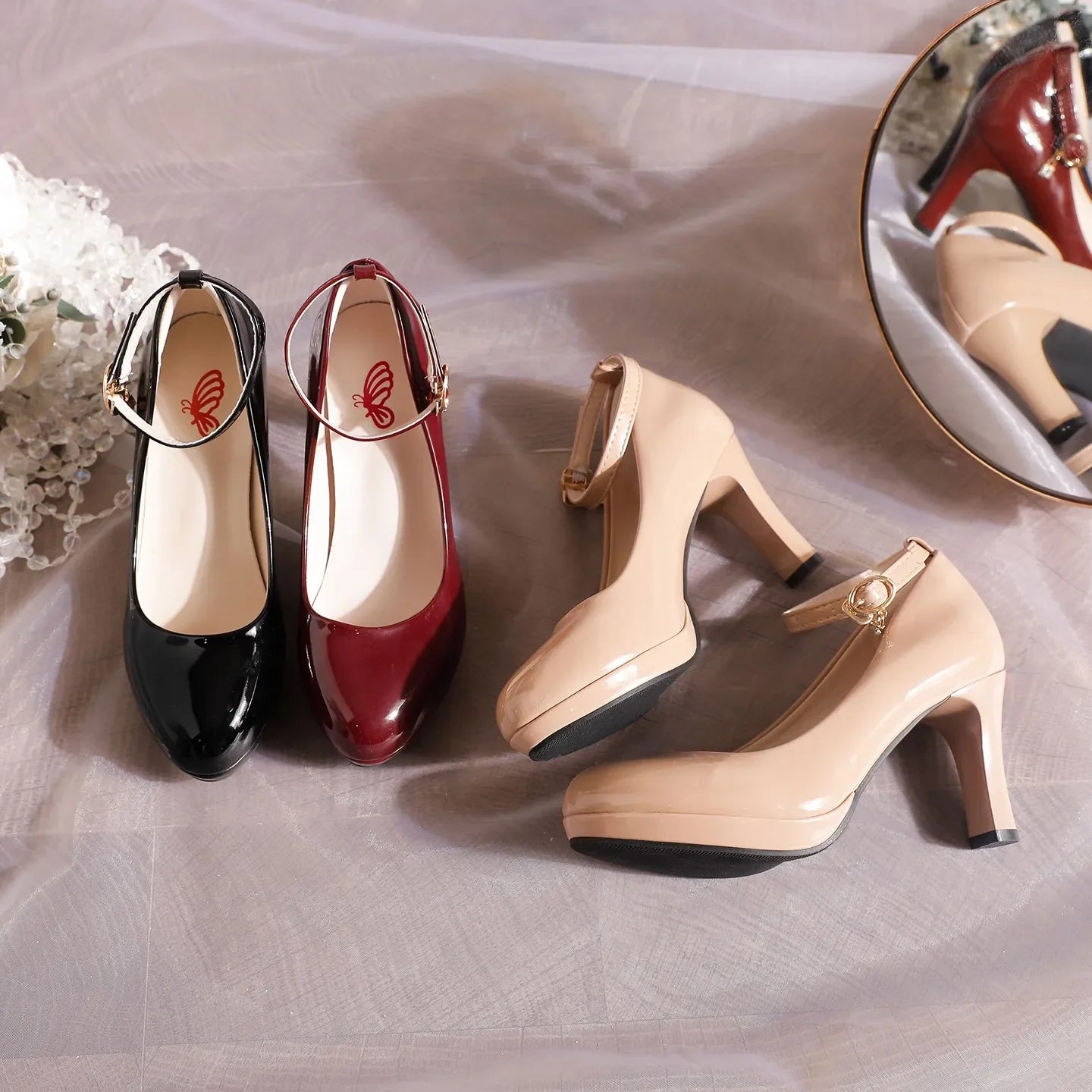 Elegant Comfortable Classic Mary Jane Pumps for Women