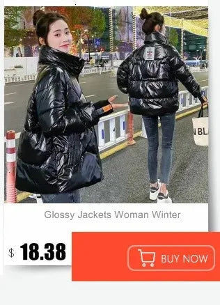 Warm Oversized Hooded Cotton Puffer Parka for Women