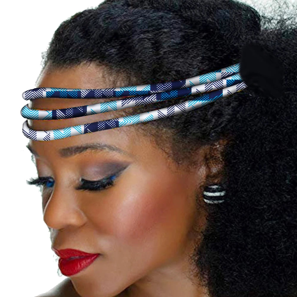 Colorful African Wax Print Handmade Headwrap for Women