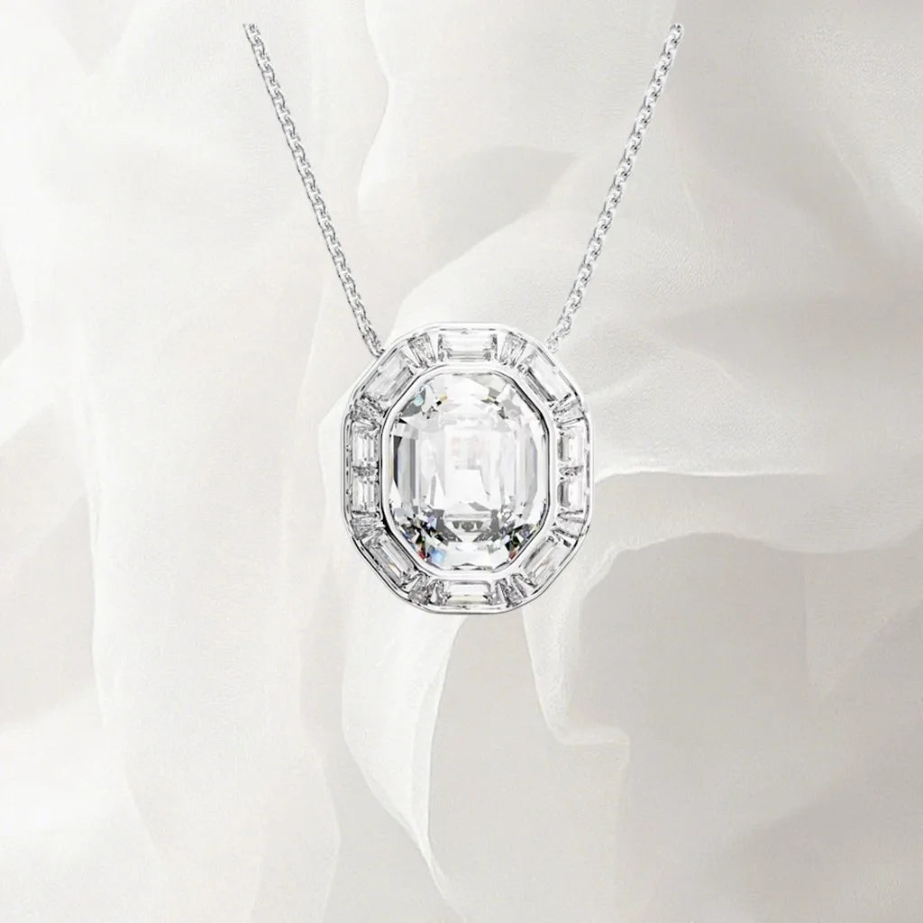 Elegant Gold Plated Zirconia Pendant Set for Women