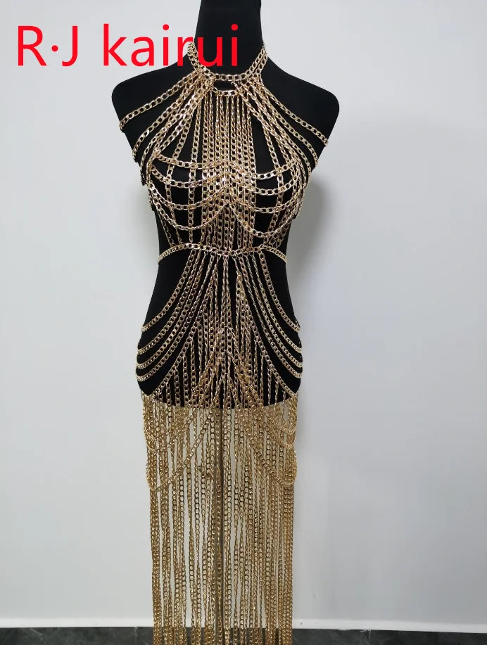 Elegant Delicate Gold Shoulder Chain Necklace for Women