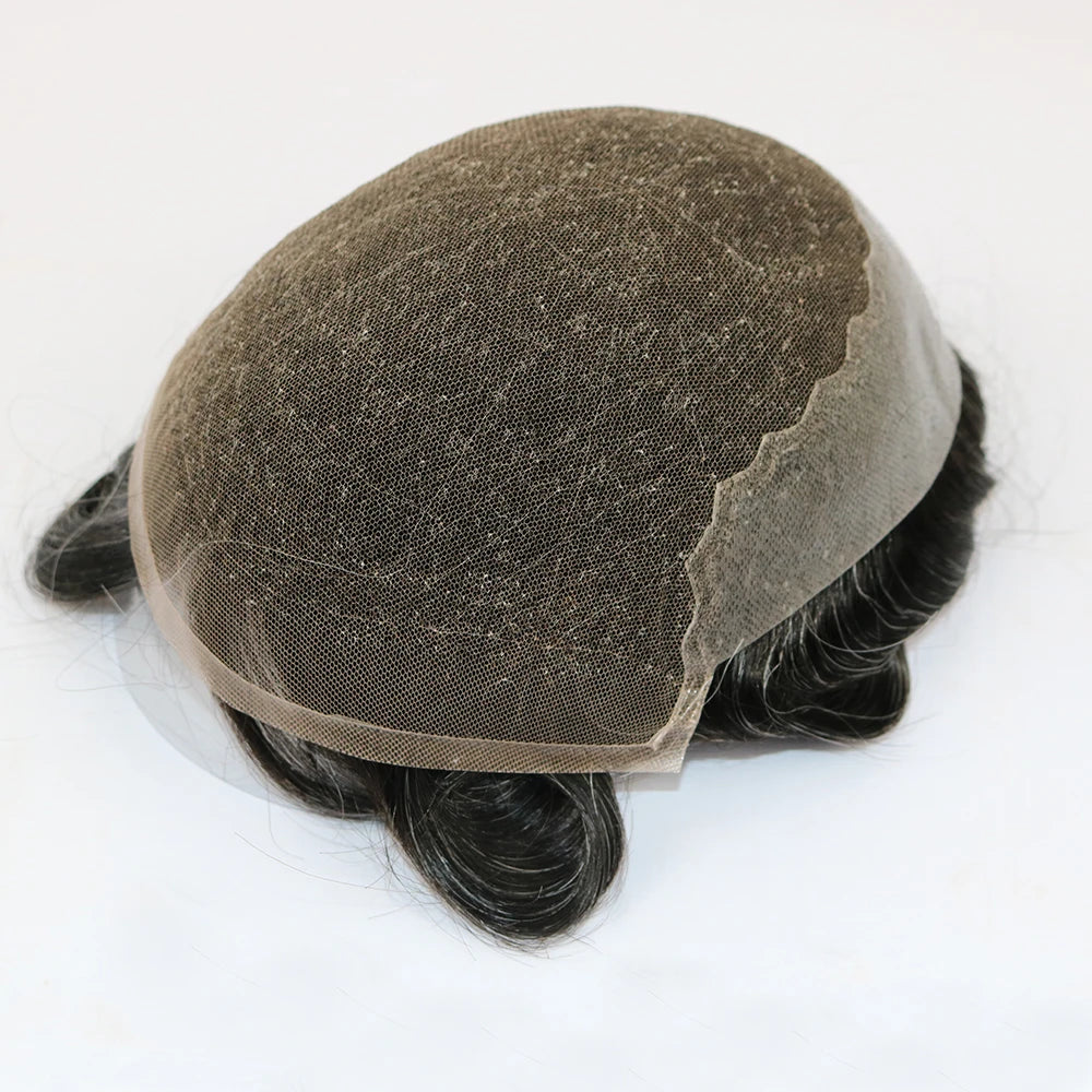 Natural Hairline Lace Front Remy Human Hair Toupee for Women
