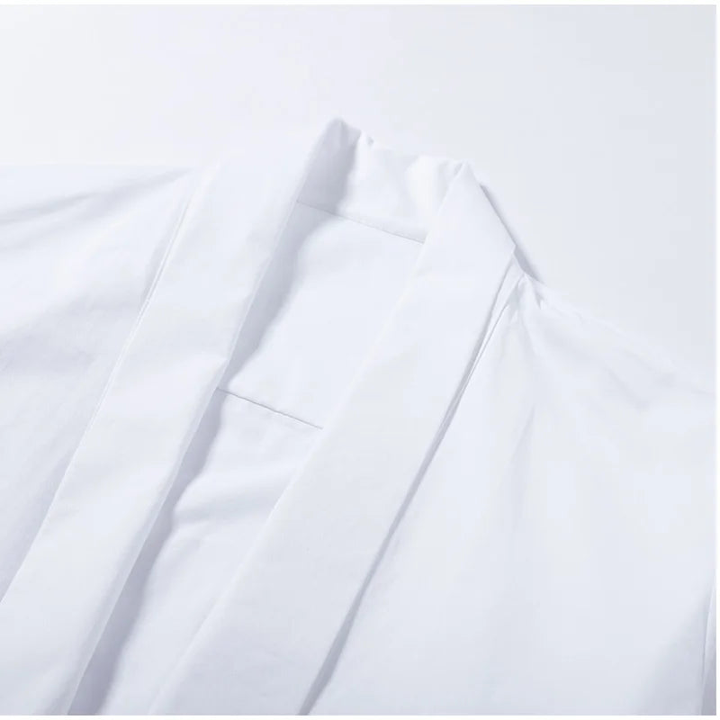 Elegant Bow Detail Pleated Long Sleeve V Neck Blouse for Women