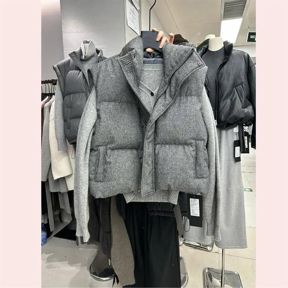 Zippered Womens Parka Vest