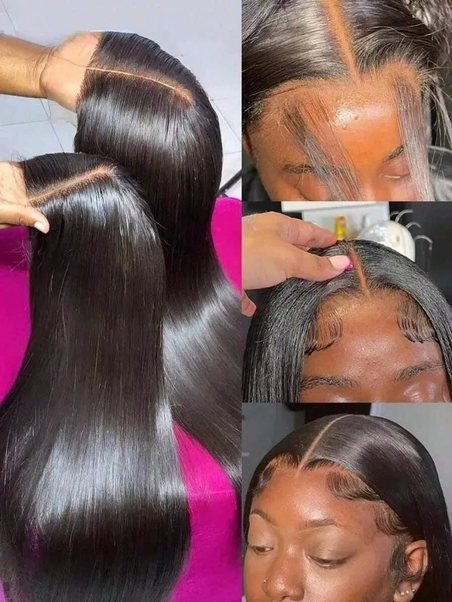 Glueless Straight Human Hair Lace Wig