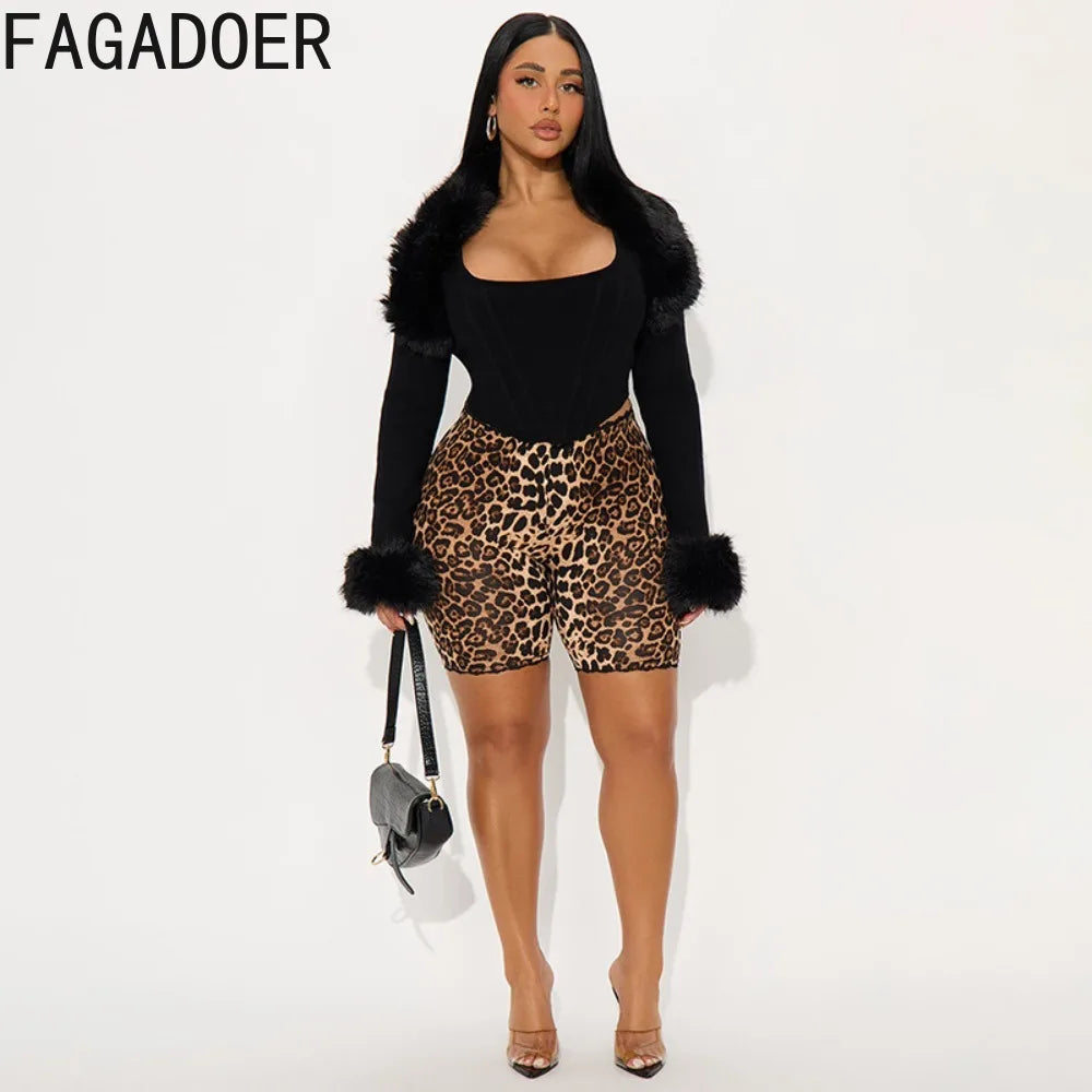Polka Dot Lace Edge Stretchy Moto Biker Shorts for Women