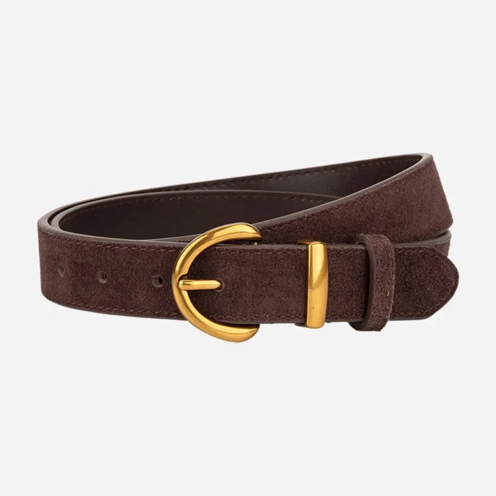 Retro Style Suede Belt