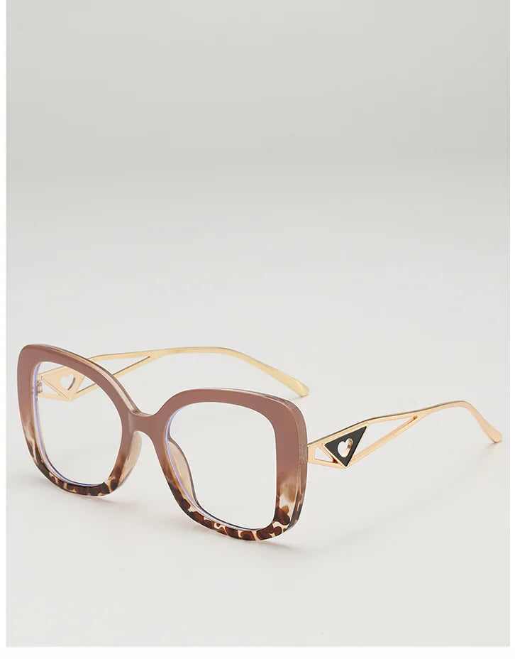 Oversized Square Blue Light Blocking Reading Glasses for Women