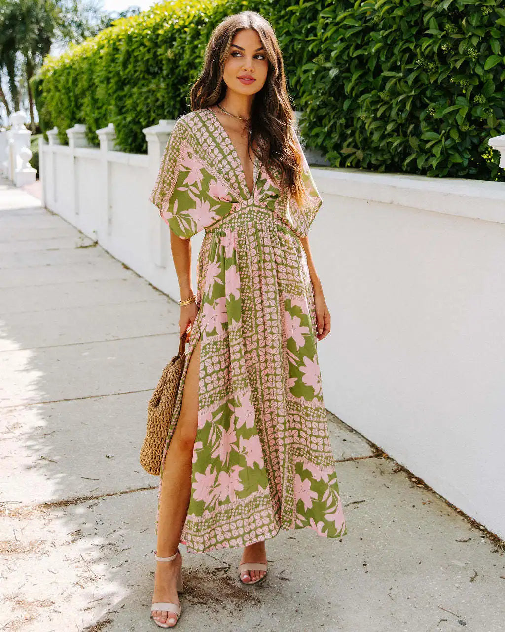 Casual Printed Vacation Style Maxi Dress for Women