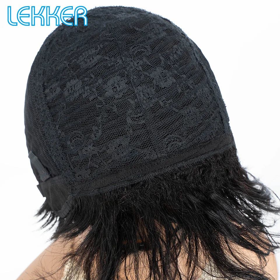 Short Pixie Cut Brazilian Remy Human Hair Wig for Women