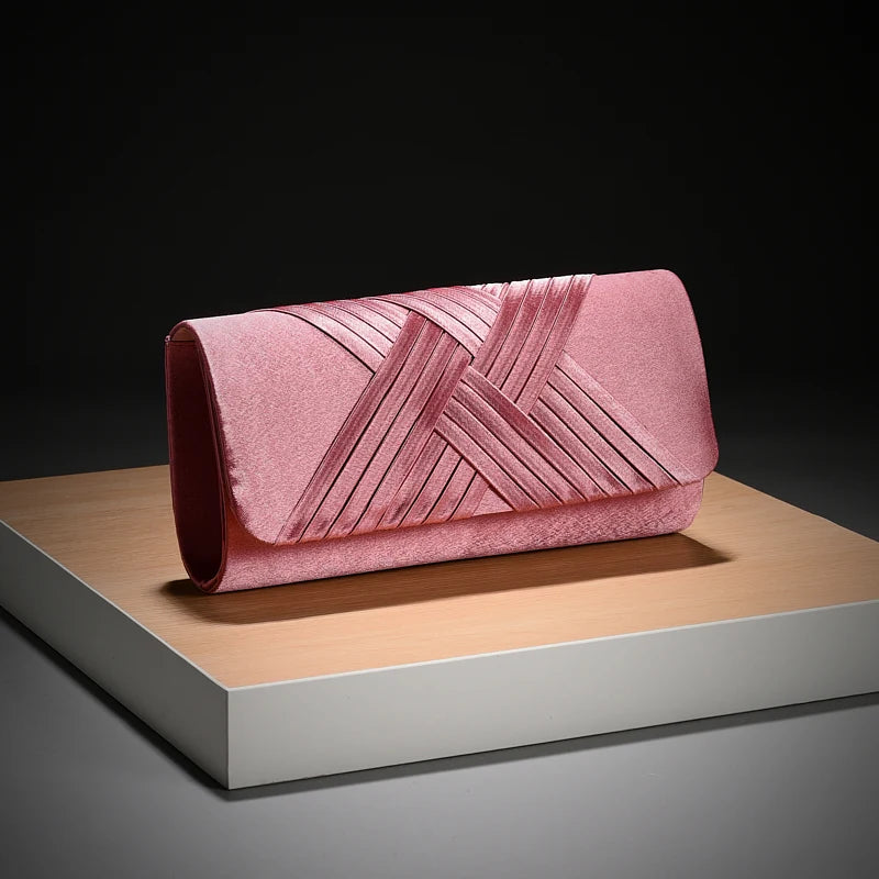 Luxury Stripes Designer One-shoulder bag Envelope Evening Clutch Bags hardware shoulder bag women wedding party gift bag