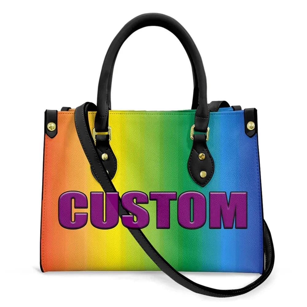 Structured PU Leather Tote Bag