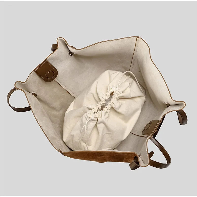 Luxury Frosted Ladies Tote Bag European American Style Wing-shaped Handbag High-end Suede Large-capacity Shoulder Bag Wing Bag