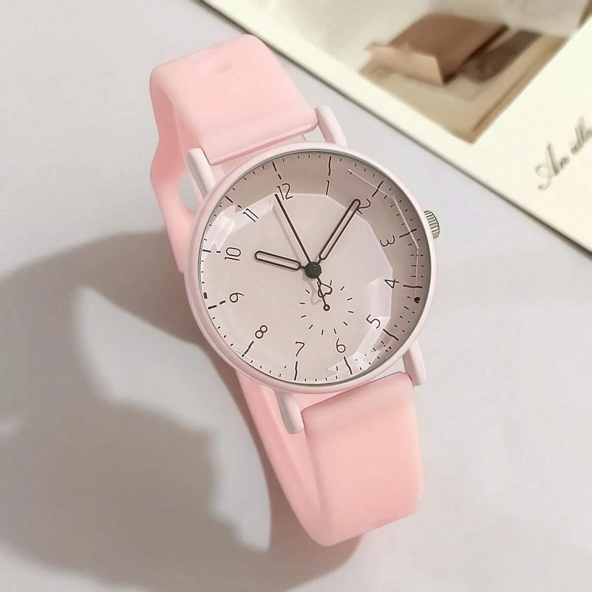 Silicone Strap Quartz Watch for Women