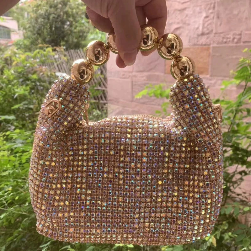 New Evening Handbag Luxury Brand Shiny Dinner Party Women's Handbag Fashion Trend Shiny Women's Shoulder Crossbody Bag