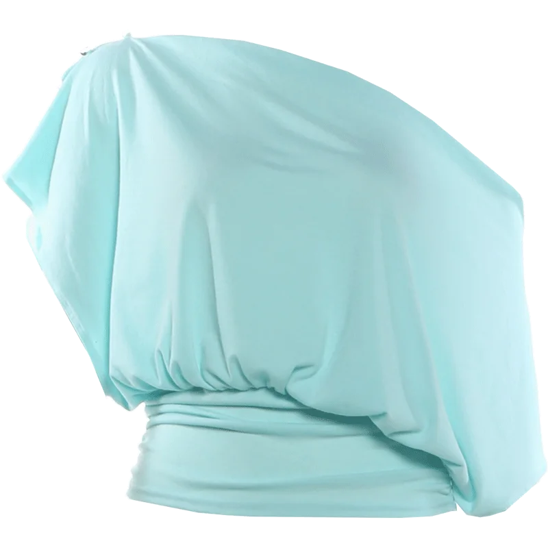 Off Shoulder Pleated Batwing Sleeve T Shirt for Women