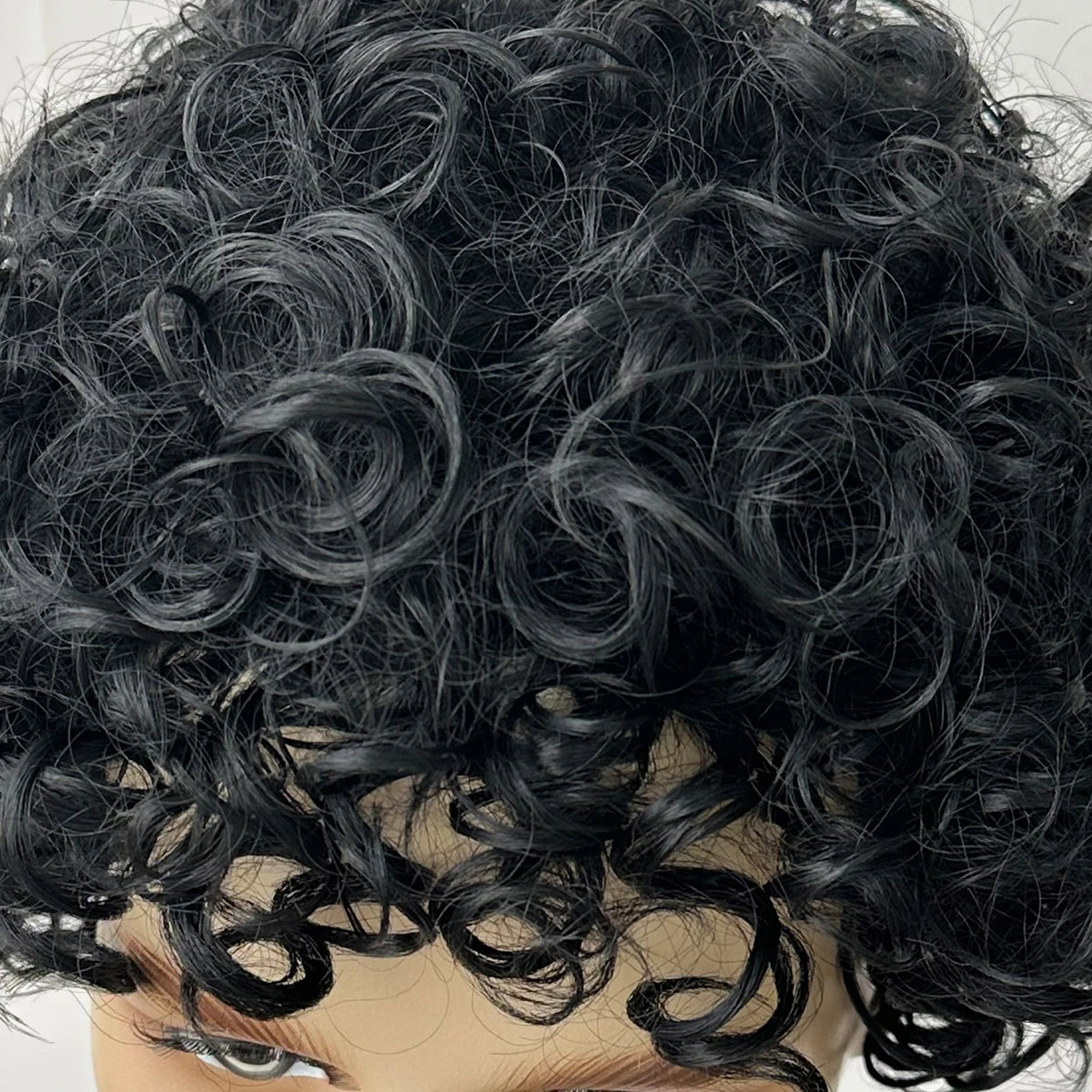 Layered Curly Afro Synthetic Wig